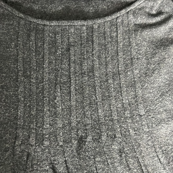 Eileen Fisher Long Sleeve Jersey Knit Knee Length Dress Size XS Gray - Picture 2 of 6